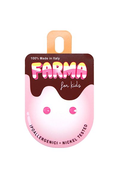 Farma Bijoux Zerius Flat Medical Hoop | 3.9mm Electric Pink Embellished with Swarovski® Crystals
