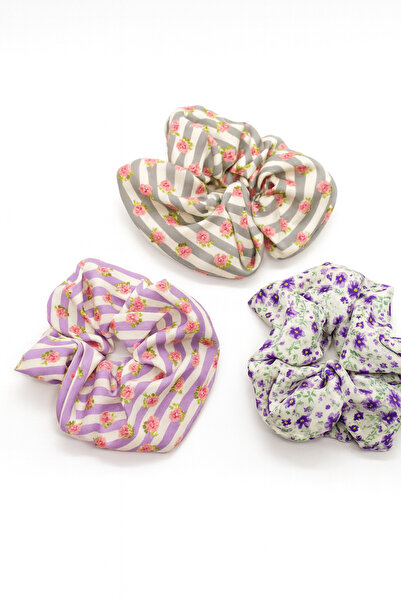 MakeWell 3'lü Renk Renk Saten Simit Toka Setleri