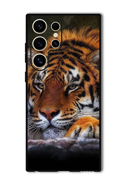 Theodor جراب واقٍ مضاد للخدش والصدمات لهاتف Samsung Galaxy S24 Ultra Tiger