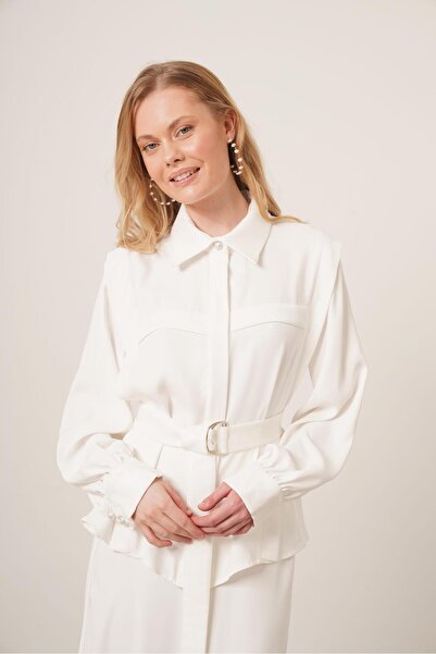 FTZ WOMEN Női Piar szoknyakészlet, Ecru 31148