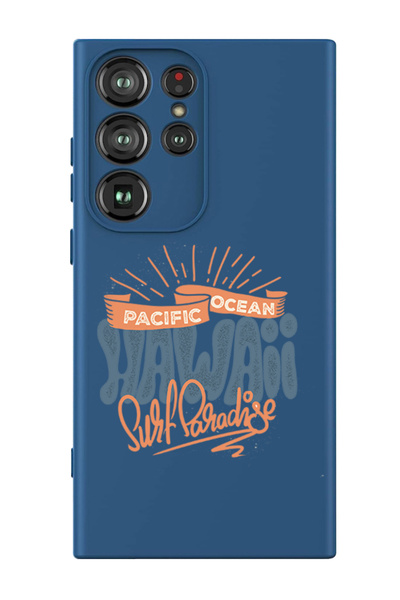 Theodor غطاء حماية سائل من السيليكون لهاتف سامسونج جالاكسي S24 ألترا (أزرق) -...