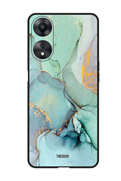 Theodor جراب واقٍ مضاد للخدش والصدمات لهاتف Oppo F23 5G مع خطوط الشقوق