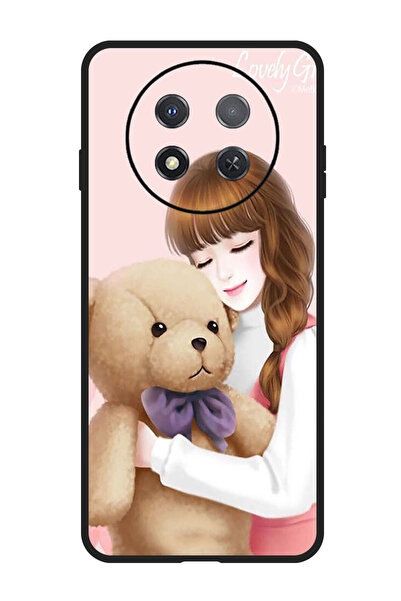 Theodor جراب واقٍ مضاد للخدش والصدمات لهاتف هواوي إنجوي 60X، تصميم فتاة جميلة...