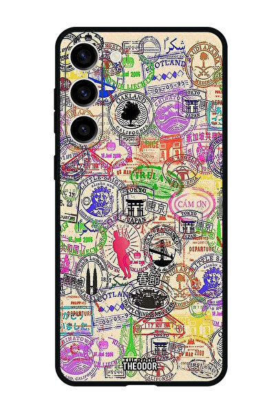 Theodor جراب واقٍ مضاد للخدش والصدمات لهاتف Samsung Galaxy S23 FE مع ختم جواز السفر