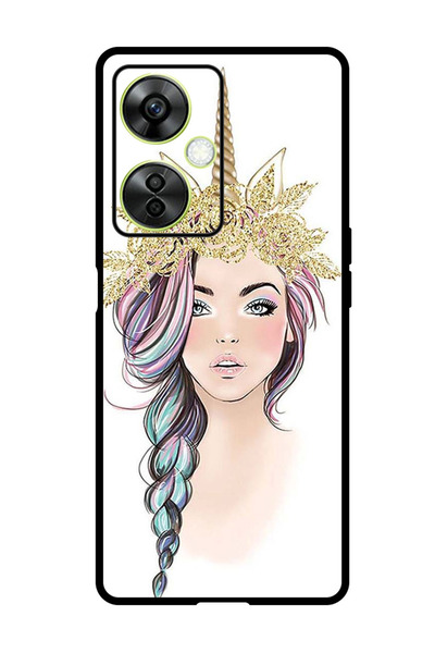 Theodor جراب واقٍ مضاد للخدش والصدمات لهاتف OnePlus Nord N30 بتصميم فتاة يوني...