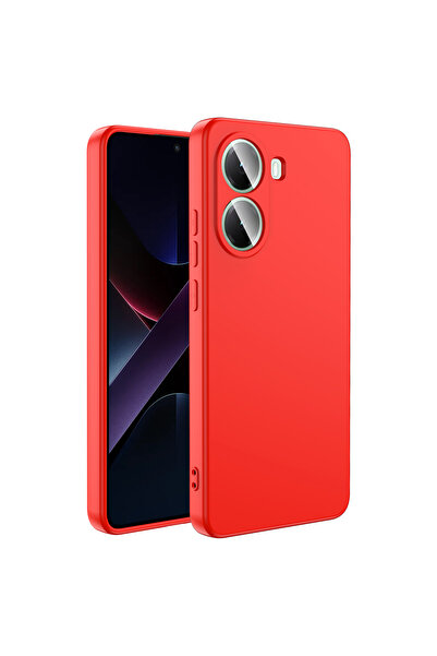 Nezih Case Xiaomi Poco X7 Pro Uyumlu Kamera Korumalı Lansman Kadife İç Yüzeyli Silikon Kılıf Kapak