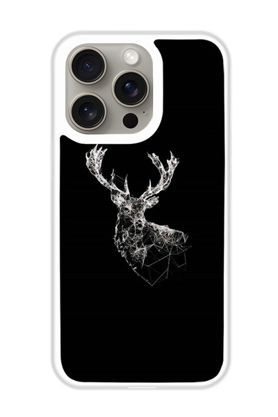 Theodor غطاء حماية لهاتف أبل آيفون 15 برو ماكس، غزال 1 (مصد أبيض)