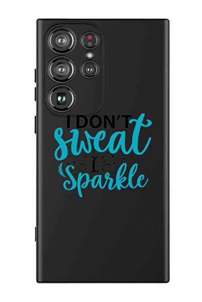 Theodor غطاء حماية سائل من السيليكون لهاتف سامسونج جالاكسي S24 ألترا (أسود) -...