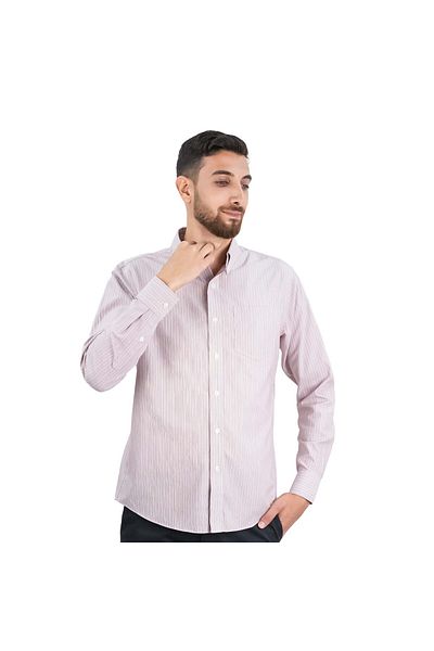 Giordano Men's Wrinkle-Free Long Sleeve Cotton Oxford Shirt