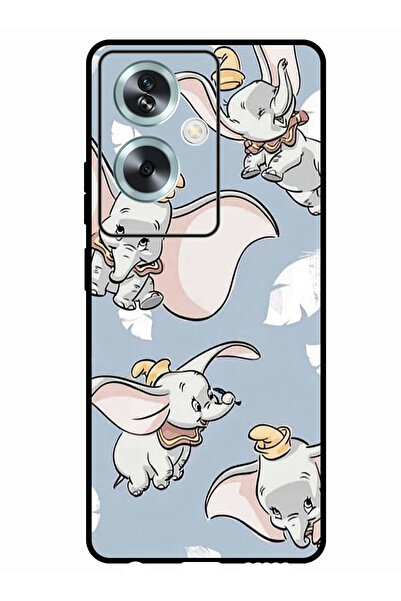 Theodor جراب واقٍ مضاد للخدش والصدمات لهاتف Oppo A2 بتصميم فيل صغير طائر