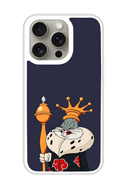 Theodor غطاء حماية لهاتف أبل آيفون 15 برو دونالد كينج (مصد أبيض)