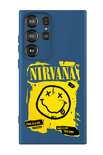 Theodor غطاء حماية سائل من السيليكون المقاوم للصدمات لهاتف سامسونج جالاكسي S24 ألترا (أزرق) - نيرفانا