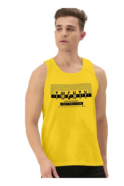 LAUREN SMITH Men’s 100% Cotton Sleeveless Sports T-Shirt – Casual, Gym & Summer Essential
