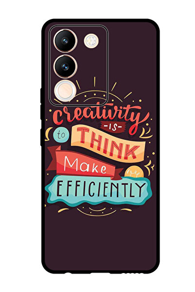 Theodor جراب واقٍ مضاد للخدش والصدمات لهاتف Vivo V29e الإبداع هو التفكير