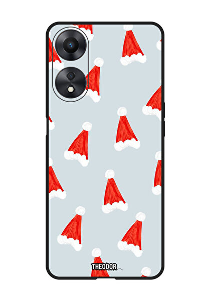 Theodor جراب واقٍ مضاد للخدش والصدمات لهاتف Oppo F23 5G قبعات عيد الميلاد