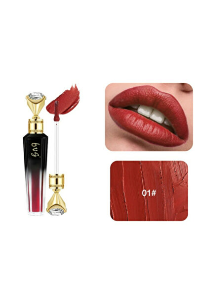 OEM Long-lasting matte liquid lipstick, with diamond wand, Red 01, 2.6 ml