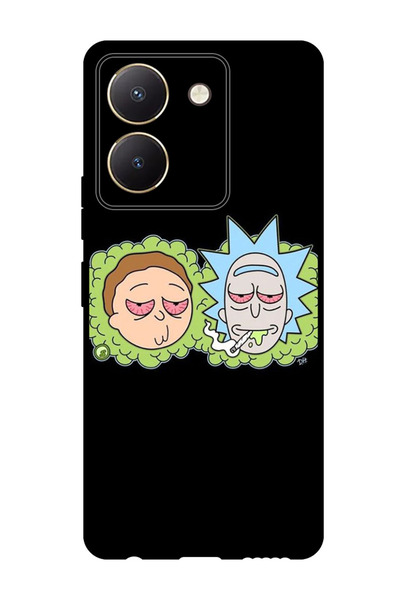 Theodor جراب واقٍ مضاد للخدش والصدمات لهاتف Vivo Y27s، ريك ريد آيز