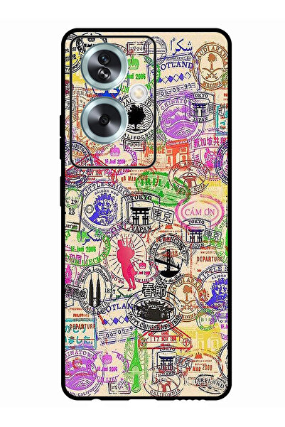 Theodor جراب واقٍ مضاد للخدش والصدمات لهاتف Oppo A79 5G مع ختم جواز السفر