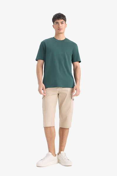 DeFacto New Season 100% Cotton Regular Fit Crew Neck Basic Plain Short Sleeve T-Shirt