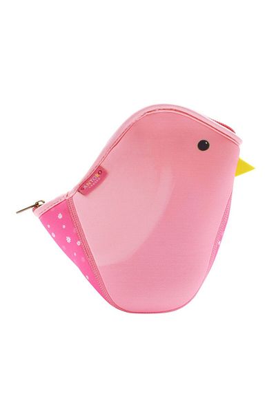 Santoro Geanta Kori Kumi Three Little Birds pasare roz 17x8x16.5 cm