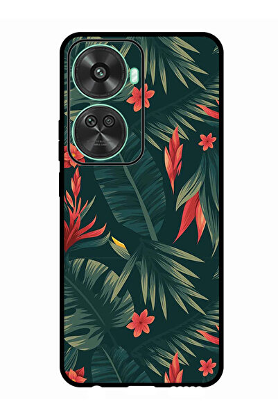 Theodor جراب واقٍ مضاد للخدش والصدمات لهاتف هواوي نوفا 11 SE بأوراق خضراء