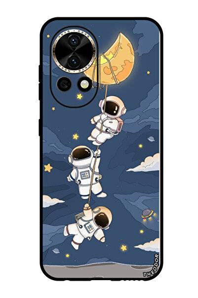 Theodor جراب واقٍ مضاد للخدش والصدمات لهاتف هواوي نوفا 12، رواد فضاء معلقون