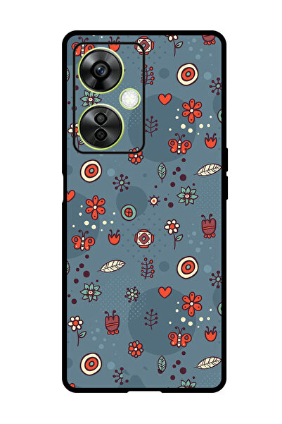 Theodor جراب واقٍ مضاد للخدش والصدمات لهاتف OnePlus Nord N30 بأوراق وأزهار