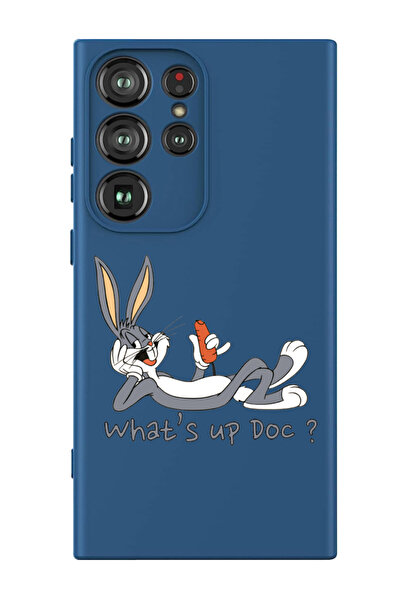 Theodor غطاء حماية سائل من السيليكون المقاوم للصدمات لهاتف سامسونج جالاكسي S24 ألترا (أزرق) - واتس أب دوك