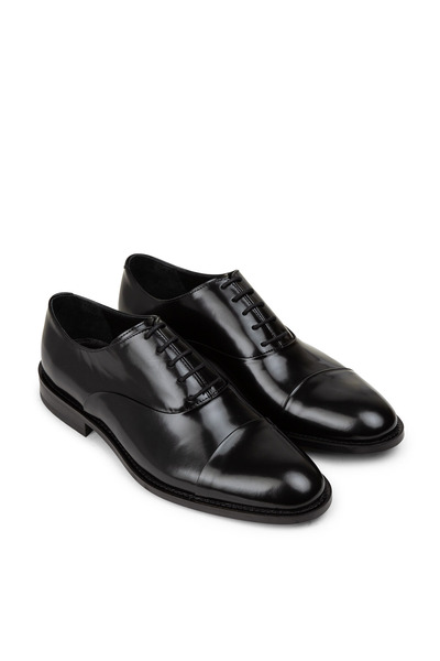 Deery Men's Black Genuine Leather Classic Shoes