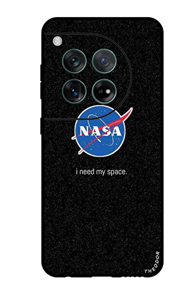 Theodor جراب واقٍ مضاد للخدش والصدمات لهاتف OnePlus 12 ناسا أحتاج إلى مساحتي