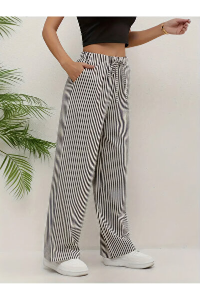 uyguntarz Waterway Striped Fabric Trousers – Trend Design