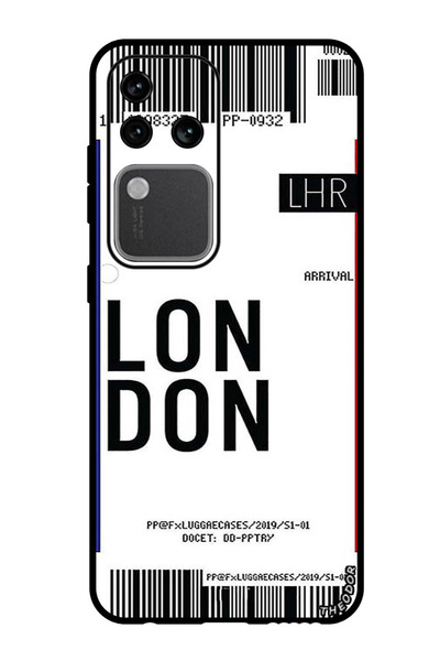 Theodor جراب واقٍ مضاد للخدش والصدمات لهاتف Vivo S18 Pro، بطاقة صعود لندن