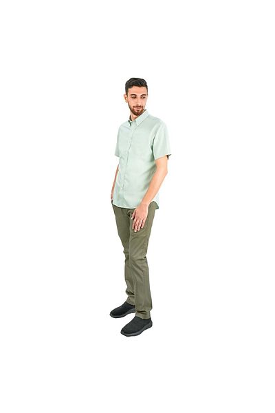 Giordano Men's Wrinkle-Free Short Sleeve Cotton Oxford Shirt