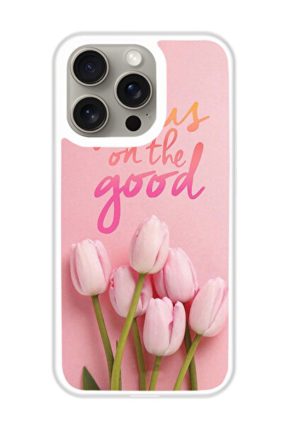 Theodor غطاء حماية لجهاز أبل آيفون 15 برو ماكس، التركيز على الخير (مصد أبيض)