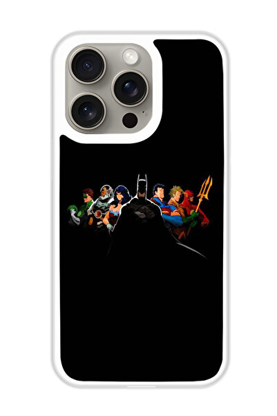 Theodor غطاء حماية لهاتف أبل آيفون 15 برو ماكس هيرو سكواد (مصد أبيض)