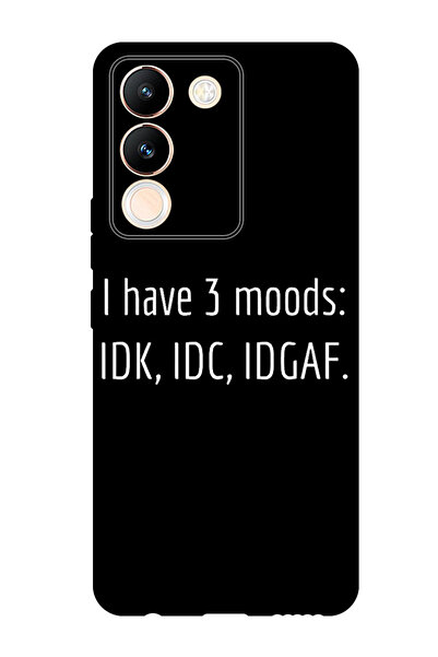 Theodor جراب واقٍ مضاد للخدش والصدمات لهاتف Vivo V29e لدي 3 حالات مزاجية