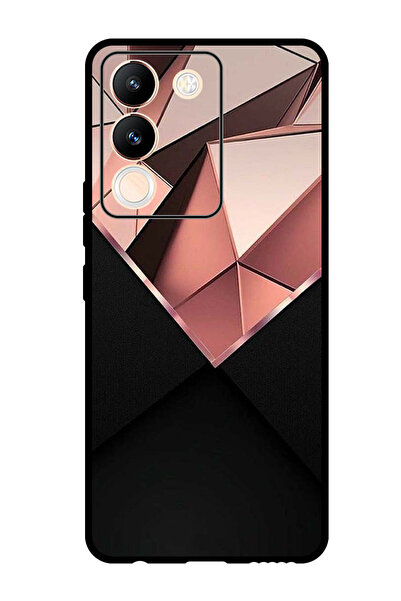 Theodor جراب واقٍ مضاد للخدش والصدمات لهاتف Vivo V29e باللون الوردي الماسي (1)