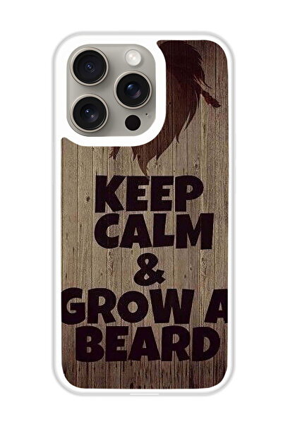 Theodor غطاء حماية لهاتف أبل آيفون 15 برو ماكس، حافظ على الخبز المتوهج (مصد أبيض)