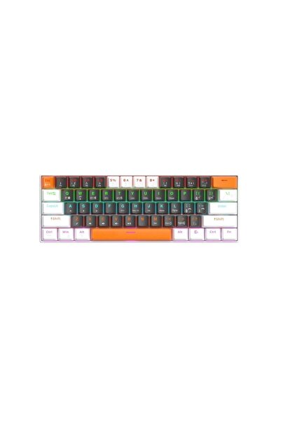 LEVONG KB-610 3Mod RGB Mekanik Oyuncu Klavye Mavi Switch USB-Bluetooth-Kablolu Kullanım PC-TV Uyumlu