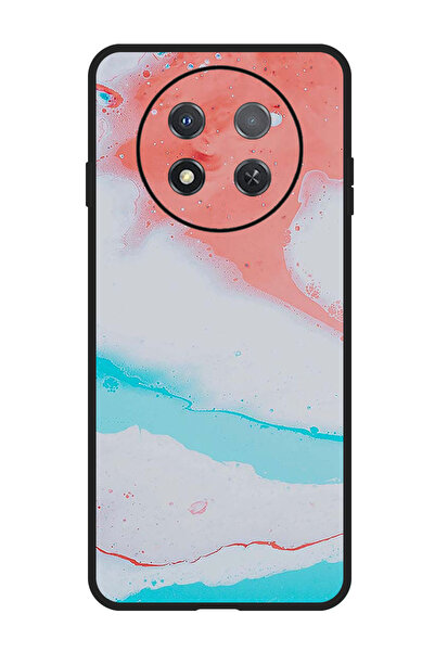 Theodor جراب واقٍ مضاد للخدش والصدمات لهاتف هواوي إنجوي 60X بنمط أبيض وأحمر