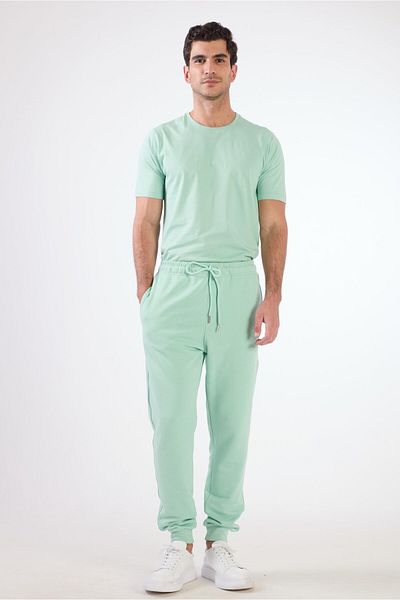 Dufy Mint Green Men's Sweatpants - Regular Fit