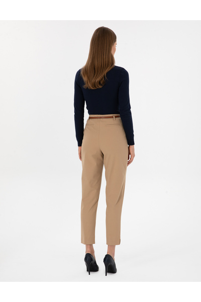 Pierre Cardin Bej Carrot Fit Kumaş Pantolon 50310114-VR011