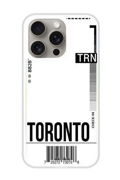 Theodor غطاء حماية لهاتف أبل آيفون 15 برو تورنتو (مصد أبيض)