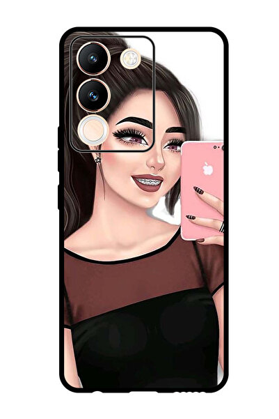 Theodor جراب واقٍ مضاد للخدش والصدمات لهاتف Vivo Y200 لالتقاط صور سيلفي