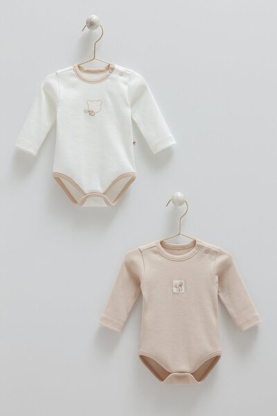 Caramell Hello Forest Double Long Sleeve Body - Beige