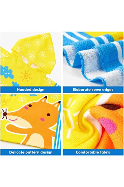 erorex Hooded Baby Towel Baby Beach Towels Thicker Hooded Beach Bath Towel Washcloths Ultra Absorbent