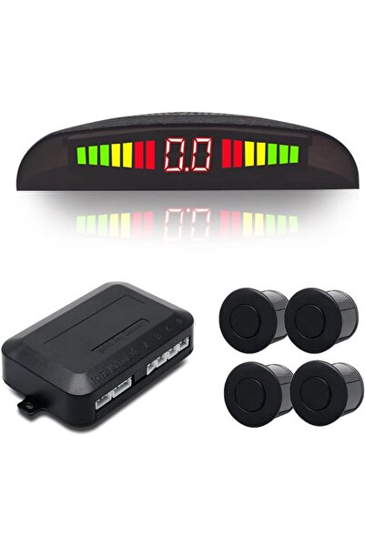erorex Rear Parking Sensor Kit Black Led Display Parking Assistants Double Cpu Security Reversing Parking