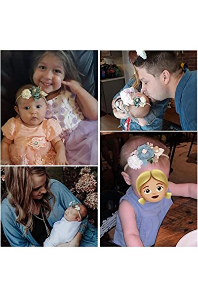 erorex Floral Headbands Set Baby Girls Nylon Infant Flower Elastic Hair Band Bows Wraps Newborn Toddler