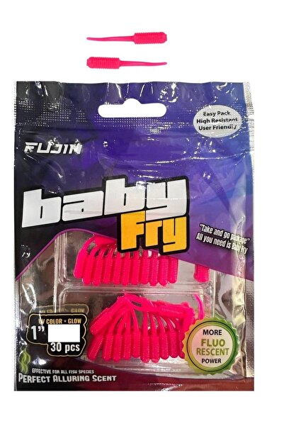 Fujin Baby Fry 2.7cm LRF Silikonu 30 Adet Pink Glow