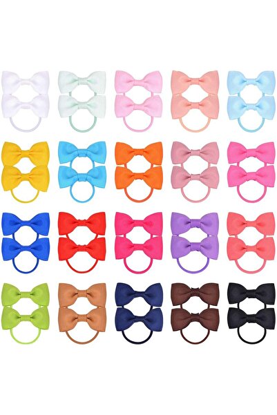 erorex Delfino Baby Girls Hair Bows Ties Mini Boutique Elastic Hair Rubber Ribbon Hair Band Accessories